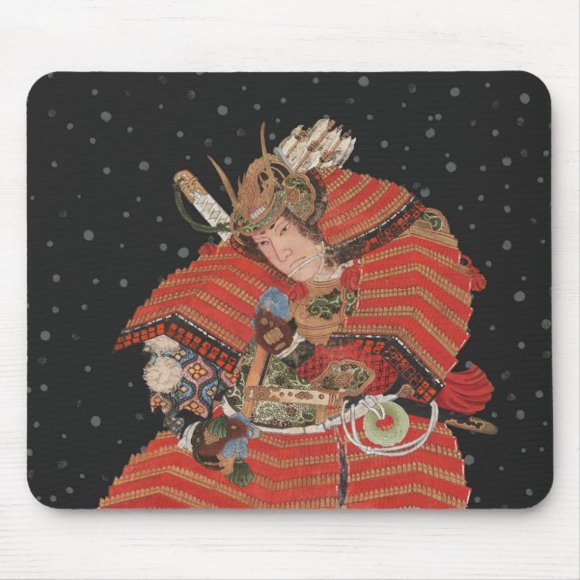 Tapis De Souris Samurai Warrior Art japonais Vintage (Devant)