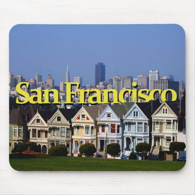 Tapis De Souris San Francisco ensoleillée avec San Francisco dans (Devant)