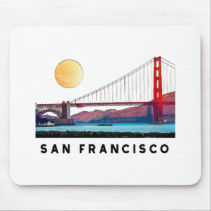 Tapis De Souris San Francisco Golden Gate Bridge Art