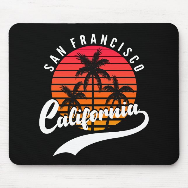 Tapis de souris San Francisco Retro Sunset (Devant)