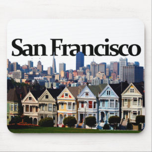 Tapis De Souris San Francisco Skyline avec San Francisco dans le c