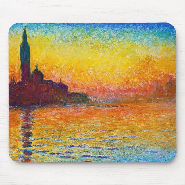 Tapis De Souris San Giorgio Maggiore à Dusk Claude Monet (Devant)