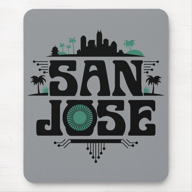 Tapis De Souris San Jose California United States (Devant)