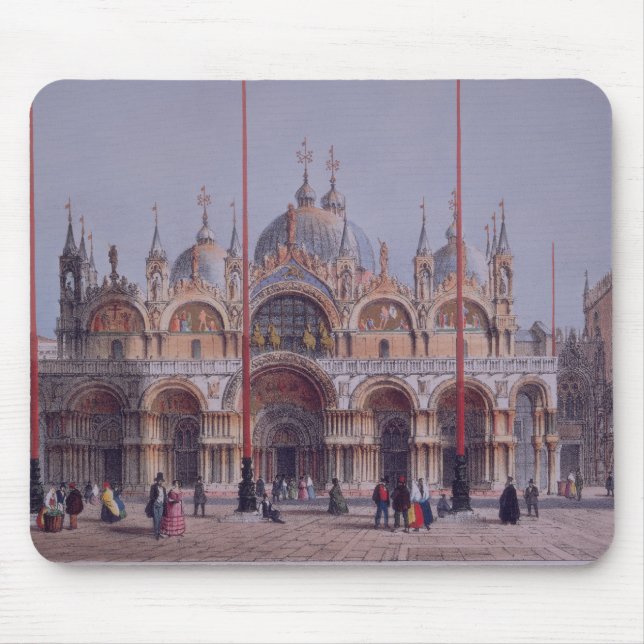 Tapis De Souris San Marco, Venise, gravée par Brizeghel (litho) (Devant)