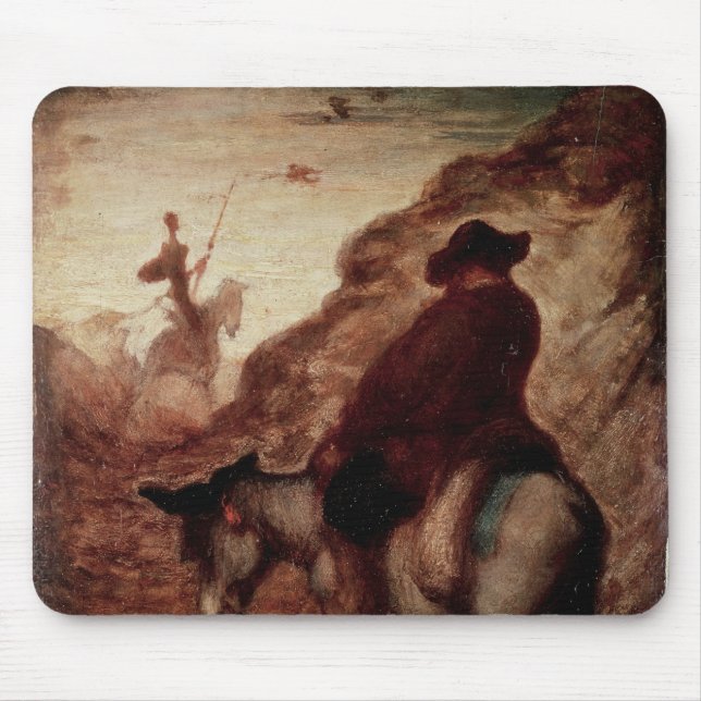Tapis De Souris Sancho et Don don Quichotte, 19ème siècle (Devant)
