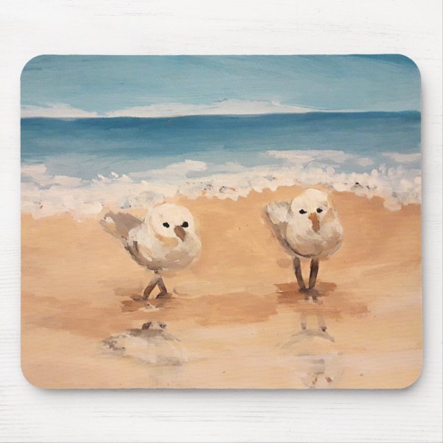 Tapis De Souris Sandpipers au bord du Sea Shore Mouse Pad (Devant)