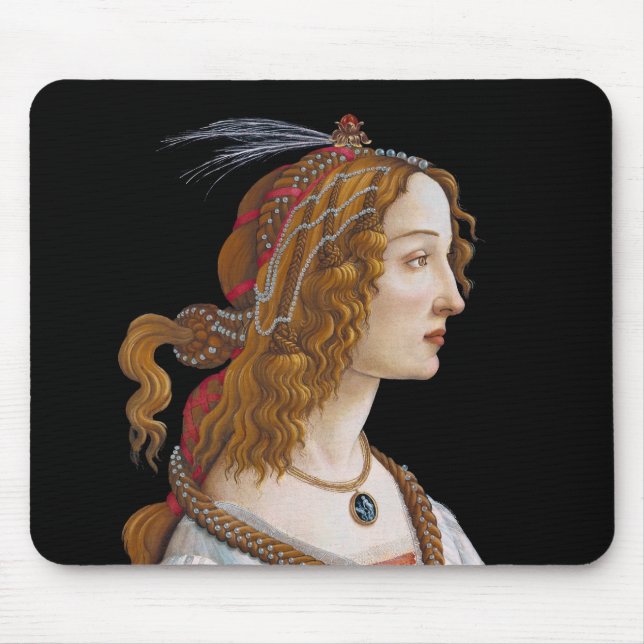 Tapis De Souris Sandro Botticelli - Portrait de Simonetta Vespucci (Devant)