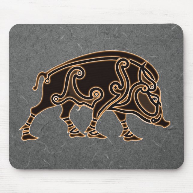 Tapis de souris sanglier celtique (Devant)