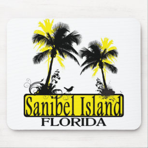 Tapis De Souris Sanibel Island Floride palmier mousepad