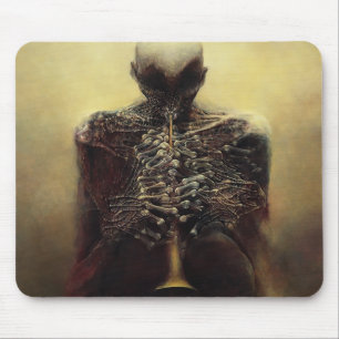 Tapis De Souris Sans titre (The Flutist) par Zdzislaw Beksinski