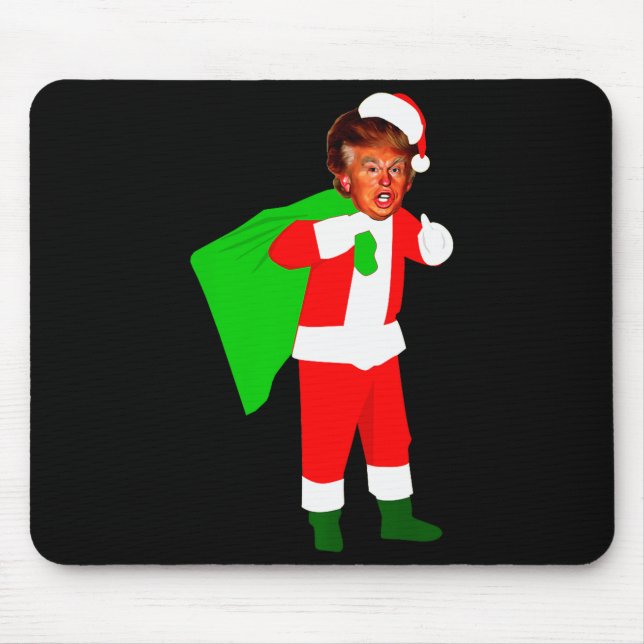 Tapis De Souris Santa Claus Donald Trump Funny Christma Ugly Xmas  (Devant)