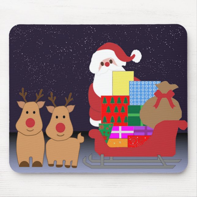 TAPIS DE SOURIS SANTA CLAUS NOËL (Devant)