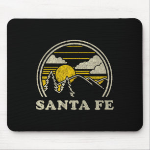 Tapis De Souris Santa Fe Nouveau-Mexique Nm T Shirt Vintage Randon