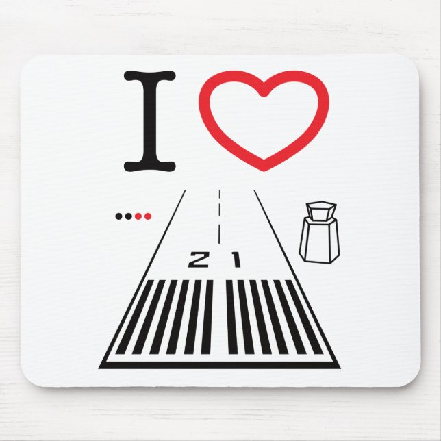 Tapis De Souris Santa Monica Airport Runway 21 (Devant)