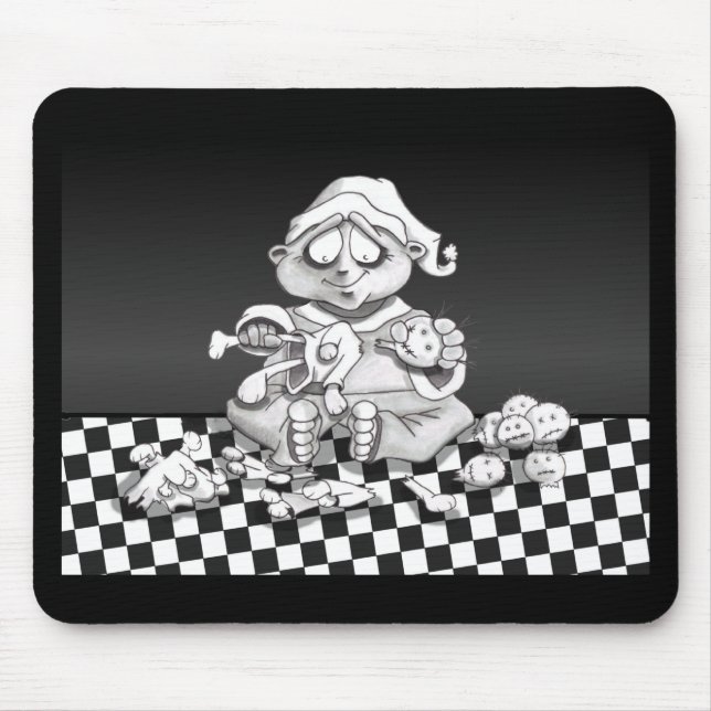 Tapis De Souris Santa ont tordu l'aide (Devant)