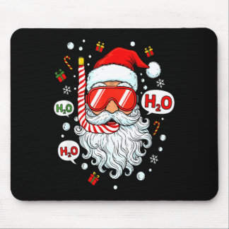Tapis De Souris Santa Scuba Diving Equipment Funny Scuba Diver Chr