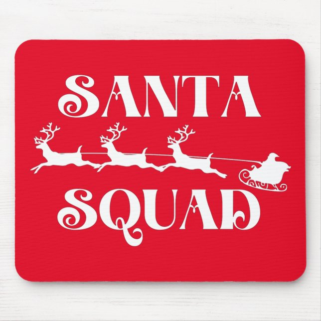Tapis De Souris Santa Squad Christmas (Devant)
