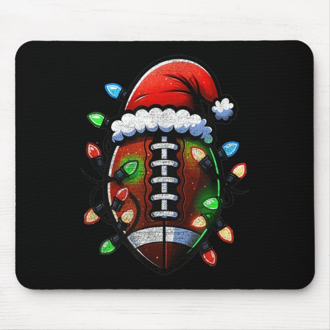 Tapis De Souris Santa Srts Design For Men Boys Football Player Chr (Devant)