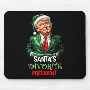 Tapis De Souris Santas Président favori Funny Père Noël Trump 2024