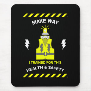 Tapis De Souris Santé Et Sécurité Drôle   NEBOSH   Officier   Latt
