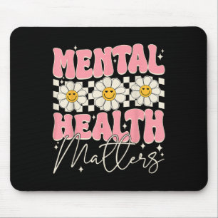 Tapis De Souris Santé mentale super S Maladie cérébrale florale