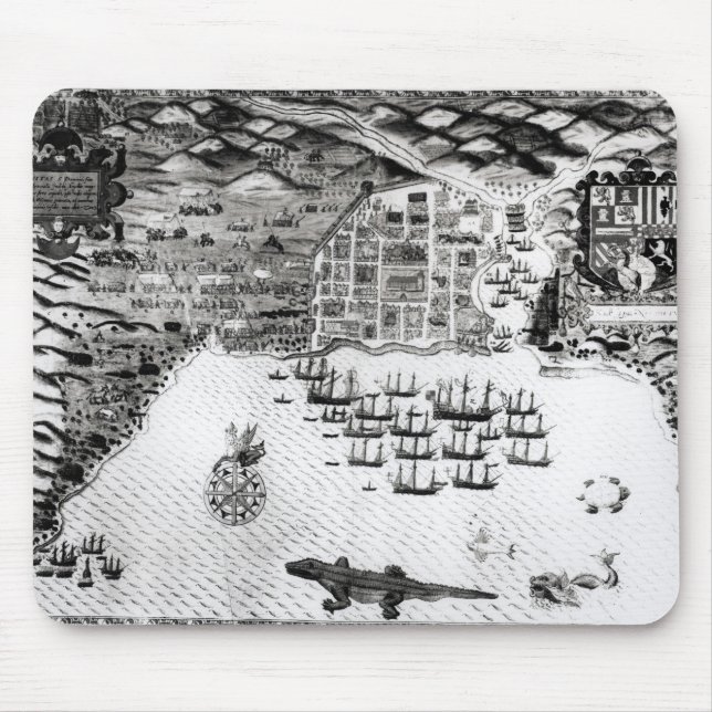Tapis De Souris Santiago, Cap Vert, 1589 (Devant)