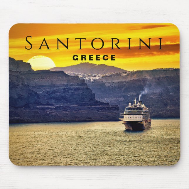 Tapis De Souris Santorin, Grèce (Devant)