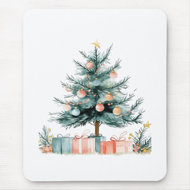 Tapis De Souris sapin de Noël  (Devant)