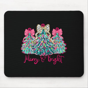 Tapis De Souris Sapin de Noël Coquette Joyeux et Lumineux