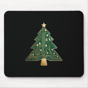 Tapis De Souris Sapin de Noël en circuit imprimé pour technicien e