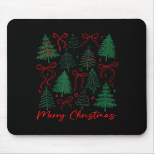 Tapis De Souris Sapin de Noël Prépa Joyeux Noël Fille Coquette Ki