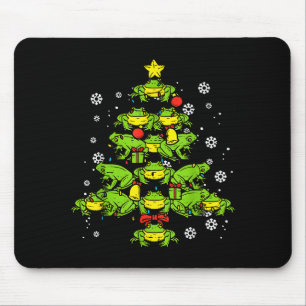 Tapis De Souris Sapins de Noël Grenouilles Animaux Xmas Femmes Hom