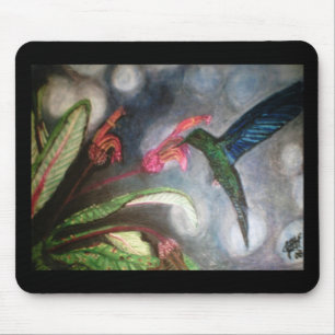 TAPIS DE SOURIS SAPPHIRE BLEU HUMMING OISEPAD