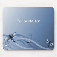 Sapphire libellules Mousepad