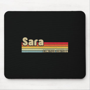 Tapis De Souris Sara Nom Cadeau Personnalisé Anniversaire Fun Noël