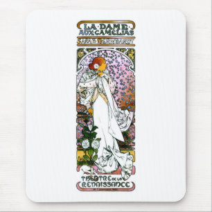 Tapis De Souris Sarah Bernhardt, La Dame aux Camélias, Mucha Fine