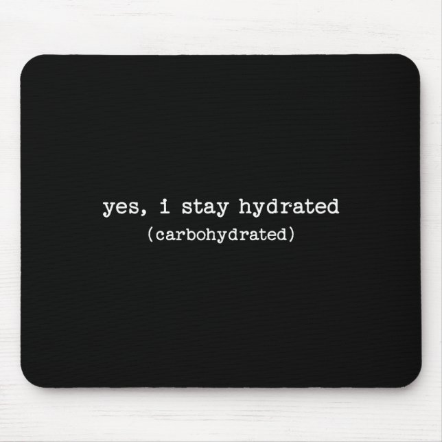 Tapis De Souris Sarcastic Quote Work Saying Snarky Carbohydrate Di (Devant)