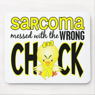 Tapis De Souris Sarcome sali avec le poussin faux