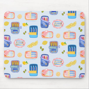 Tapis De Souris Sardines et citrons