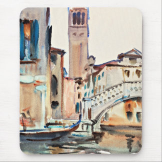 Tapis De Souris Sargent - Un pont et un Campanile, Venise,