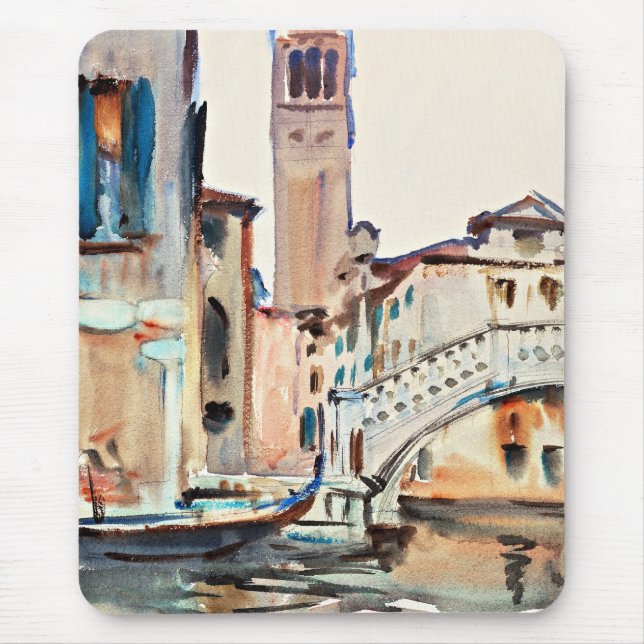 Tapis De Souris Sargent - Un pont et un Campanile, Venise, (Devant)