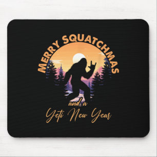 Tapis De Souris Sasquatch Père Noël Yeti Joyeux Squatchmas Bigfoot