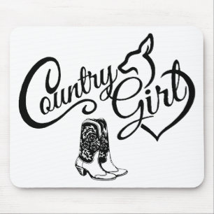 Tapis De Souris Sassy Cowgirl Princess Country Horse Line Dancing