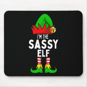 Tapis De Souris Sassy Elf Correspondant famille Noël
