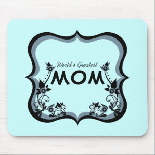 Tapis De Souris Sassy Floral World la plus grande maman Mousepad
