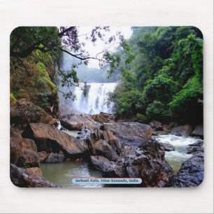 Tapis De Souris Sathodi Falls, Uttar Kannada, Inde