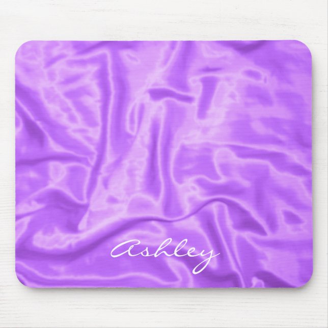 Tapis De Souris Satin Violet - Mousepad Ordinateur (Devant)