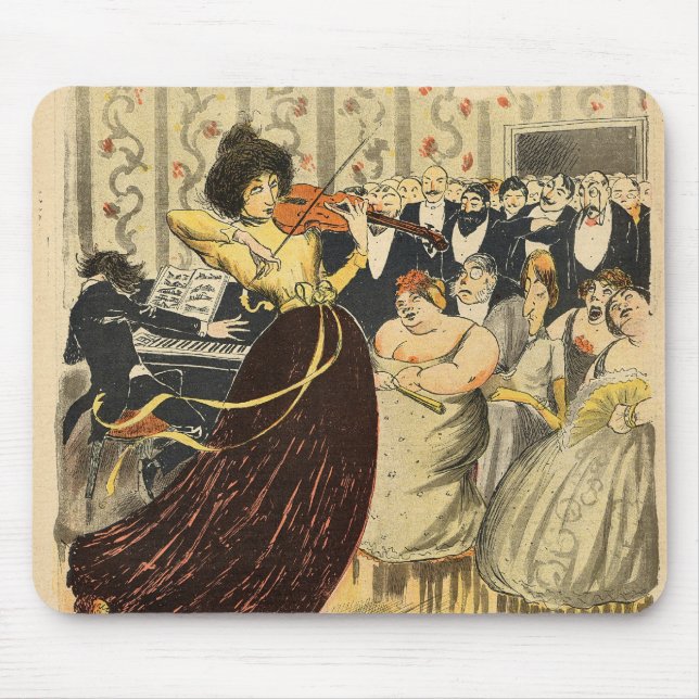 Tapis De Souris Satire d'une soirée musicale de salon (Devant)