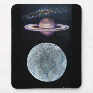 Tapis De Souris Saturne et Encelade