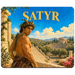 Tapis De Souris Satyre, Monstre de Fantasy Gothique